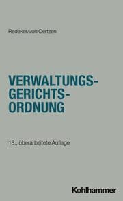 Cover von Verwaltungsgerichtsordnung