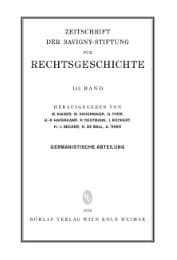 Cover von ZRG Germanistische Abteilung 133. Band (2016)