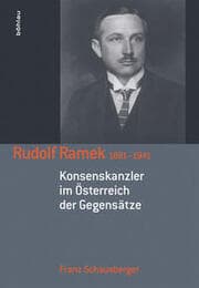 Cover von Rudolf Ramek 1881-1941