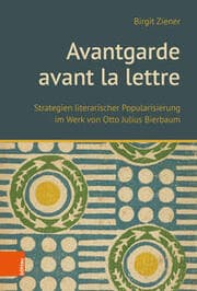 Cover von Avantgarde avant la lettre