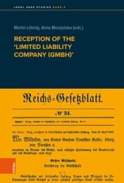 Cover von Reception of the 'Limited liability company (GmbH)'
