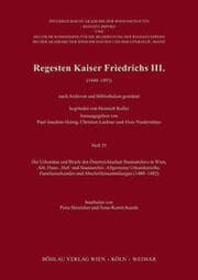 Cover von Regesten Kaiser Friedrichs III.