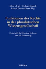 Cover von Funktionen des Rechts in der pluralistischen Wissensgesellschaft