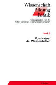 Cover von Vom Nutzen der Wissenschaften