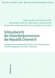 Cover von Schlussbericht der Historikerkommisison der Republik Österreich