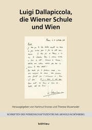 Cover von Luigi Dallapiccola, die Wiener Schule und Wien