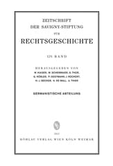 Cover von ZRG Germanistische Abteilung 129.Band (2012)