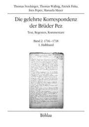 Cover von Die gelehrte Korrespondenz der Brüder Pez