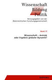 Cover von Wissenschaft - Agens oder Ergebnis globaler Dynamik?