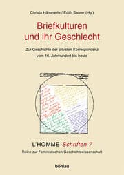 Cover von Briefkulturen und ihr Geschlecht