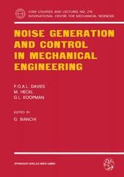 Cover von Noise Generation and Control in Mechanical Engineering