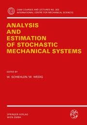 Cover von Analysis and Estimation of Stochastic Mechanical Systems