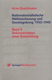 Cover von Nationalsistische Weltanschauung und Gesetzgebung 1933-1945
