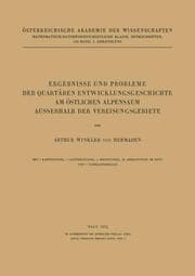 Cover von Ergebnisse und Probleme der Quartären Entwicklungsgeschichte am Östlichen Alpensaum Ausserhalb der Vereisungsgebiete