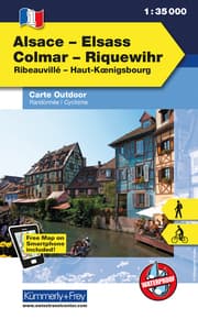 Cover von Elsass - Colmar - Riquewihr Nr. 01 Outdoorkarte Elsass/Vogesen 1:35 000