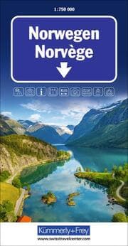 Cover von Kümmerly+Frey Strassenkarte Norwegen 1:750.000