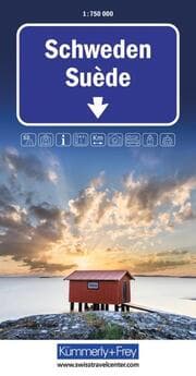 Cover von Kümmerly+Frey Strassenkarte Schweden 1:750.000