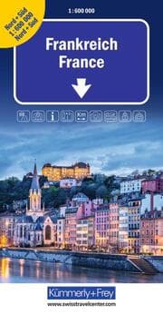 Cover von Kümmerly+Frey Strassenkarte Frankreich Nord+Süd 1:600.000