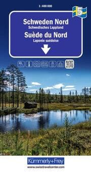 Cover von Kümmerly+Frey Regional-Strassenkarte 5 Schweden Nord 1:400.000