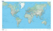Cover von Weltkarte physikalisch Poster 1:50 Mio.