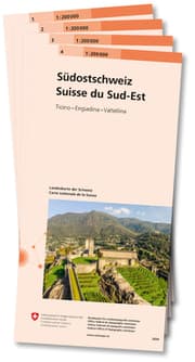 Cover von Landeskarte 1:200 000 Set 1-4