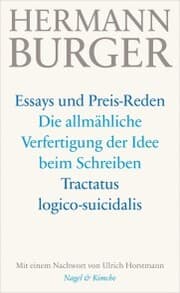 Cover von Die allmähliche Verfertigung der Idee beim Schreiben. Tractatus logico-suicidalis