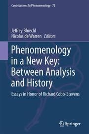 Cover von Phenomenology in a New Key: Between Analysis and History