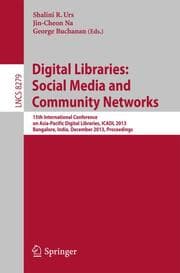 Cover von Digital Libraries: Social Media and Community Networks