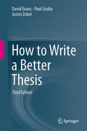 Cover von How to Write a Better Thesis