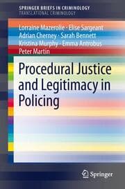 Cover von Procedural Justice and Legitimacy in Policing