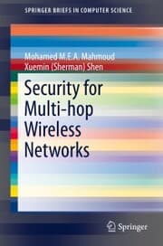 Cover von Security for Multi-hop Wireless Networks