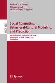 Cover von Social Computing, Behavioral-Cultural Modeling and Prediction