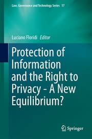 Cover von Protection of Information and the Right to Privacy - A New Equilibrium?
