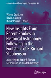 Cover von New Insights From Recent Studies in Historical Astronomy: Following in the Footsteps of F. Richard Stephenson