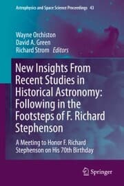 Cover von New Insights From Recent Studies in Historical Astronomy: Following in the Footsteps of F. Richard Stephenson