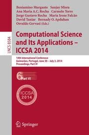 Cover von Computational Science and Its Applications - ICCSA 2014