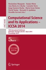 Cover von Computational Science and Its Applications - ICCSA 2014