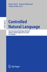 Cover von Controlled Natural Language