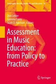 Cover von Assessment in Music Education: from Policy to Practice