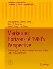 Cover von Marketing Horizons: A 1980's Perspective