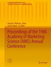 Cover von Proceedings of the 1986 Academy of Marketing Science (AMS) Annual Conference