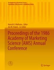 Cover von Proceedings of the 1986 Academy of Marketing Science (AMS) Annual Conference