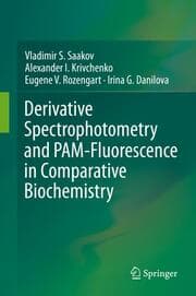 Cover von Derivative Spectrophotometry and PAM-Fluorescence in Comparative Biochemistry