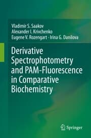 Cover von Derivative Spectrophotometry and PAM-Fluorescence in Comparative Biochemistry