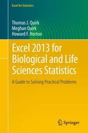 Cover von Excel 2013 for Biological and Life Sciences Statistics