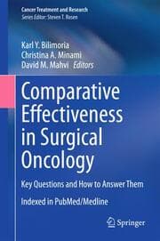 Cover von Comparative Effectiveness in Surgical Oncology