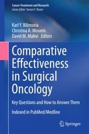 Cover von Comparative Effectiveness in Surgical Oncology