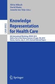 Cover von Knowledge Representation for Health Care