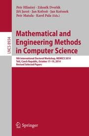 Cover von Mathematical and Engineering Methods in Computer Science