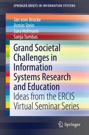 Cover von Grand Societal Challenges in Information Systems Research and Education